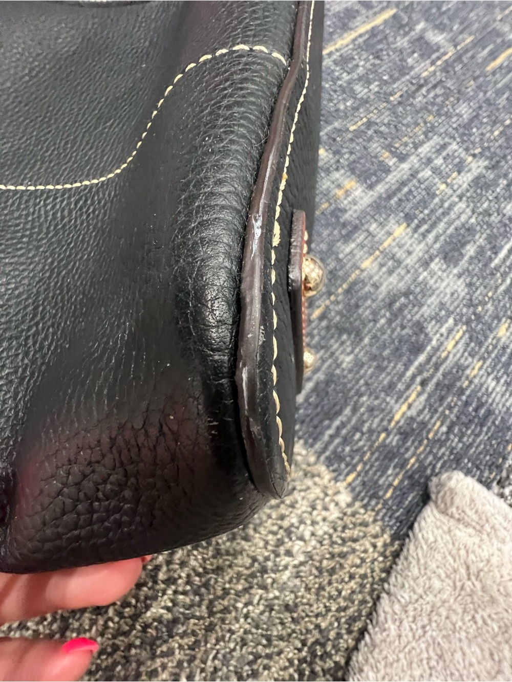 Dooney & Bourke Pebble Grain Small Lexington Shopper in black leather. - Picture 13 of 14